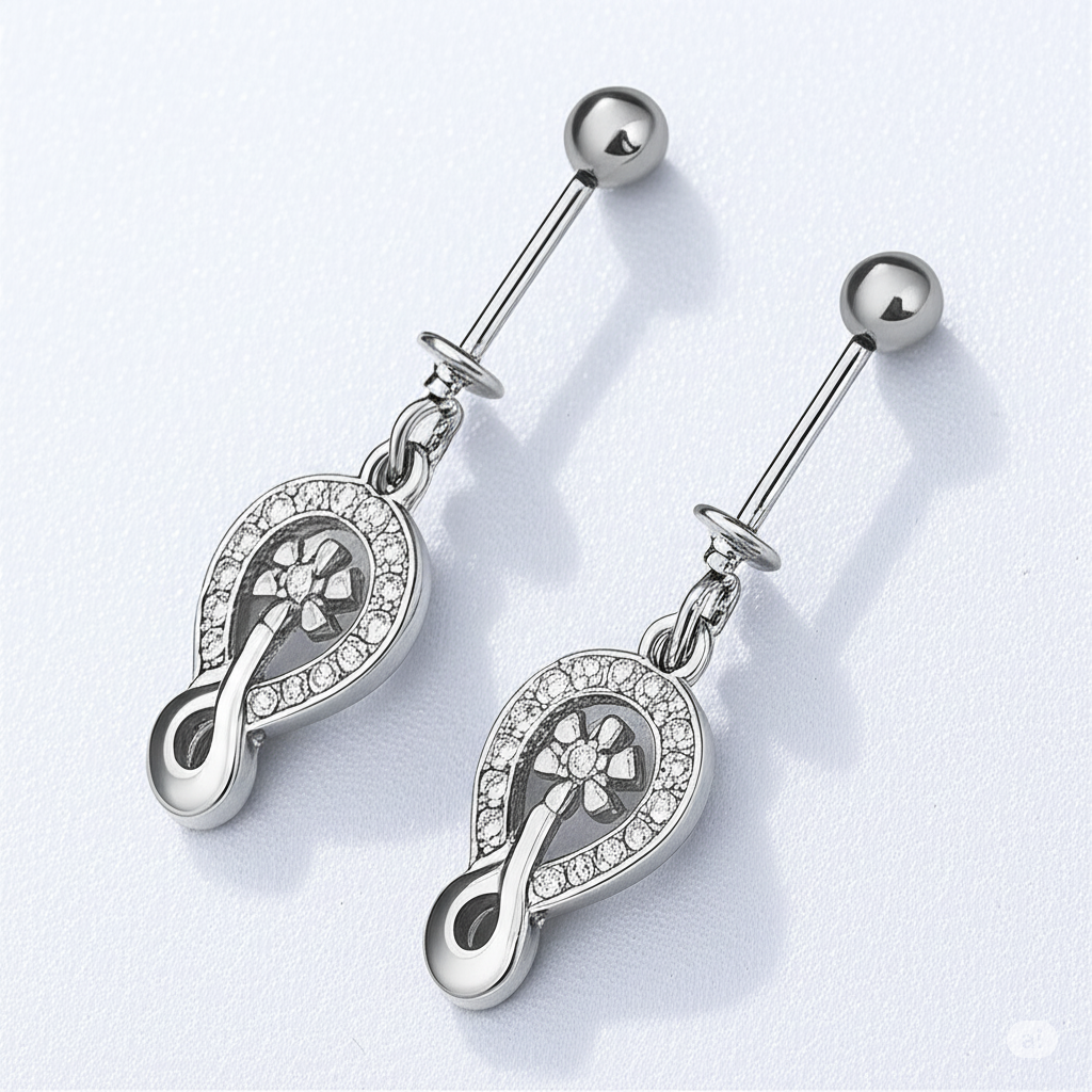 Eight-Shaped Helix Piercing Earrings