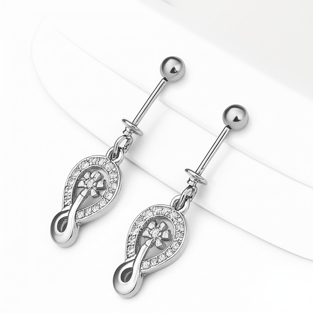 Eight-Shaped Helix Piercing Earrings