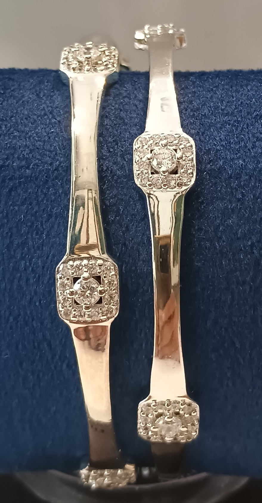 Cubic zirconia bangles