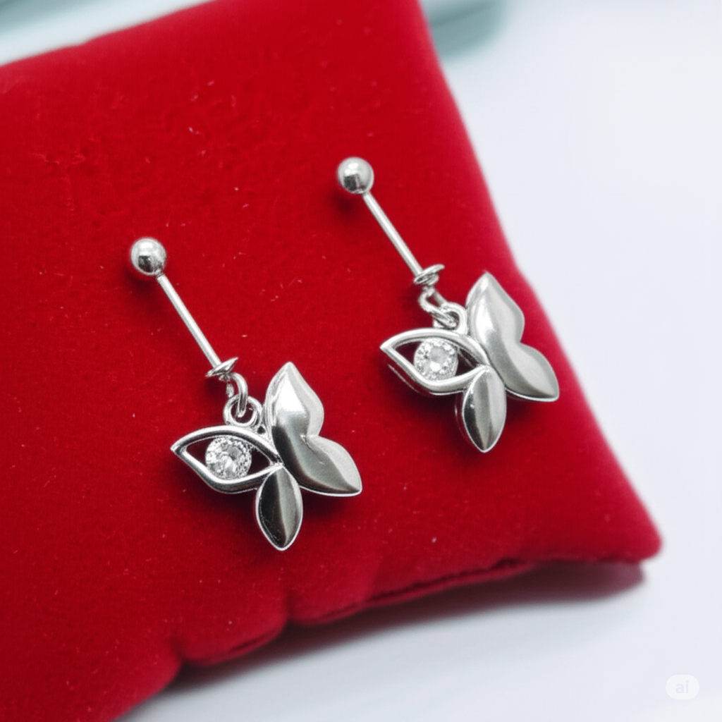 Dainty Butterfly Shaped Helix Piercing Earrings