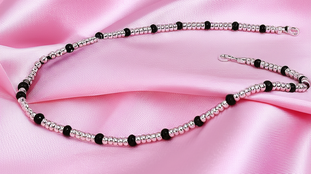 Black Bead Payal