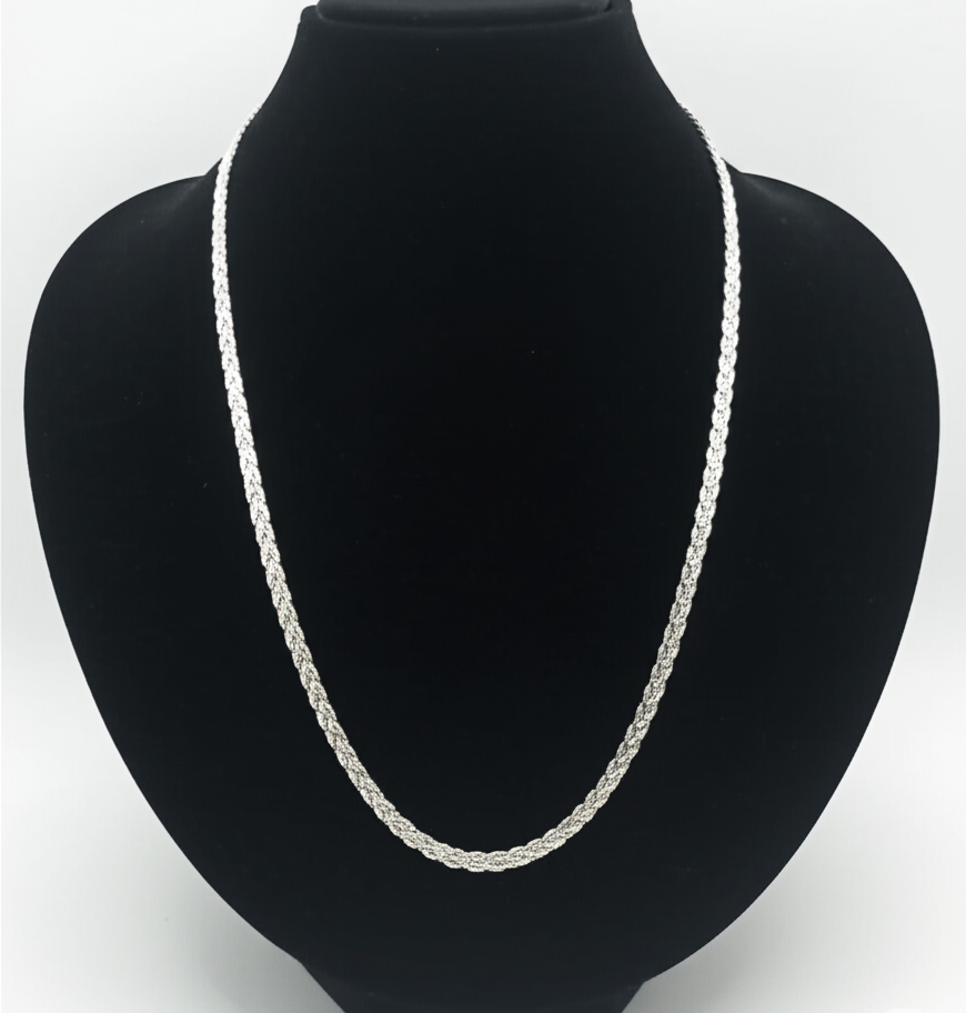 Gold Finger Silver Chain