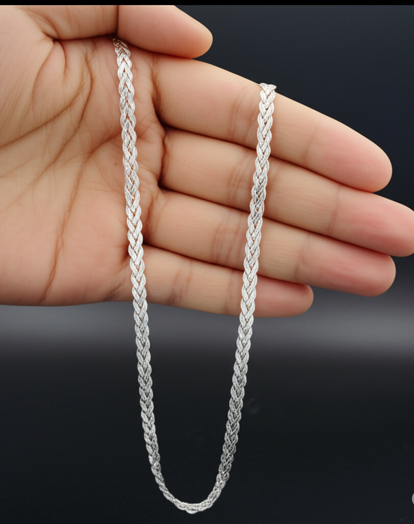 Gold Finger Silver Chain