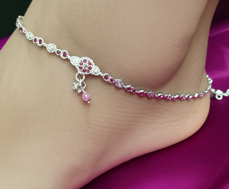 Pink Beads Payal