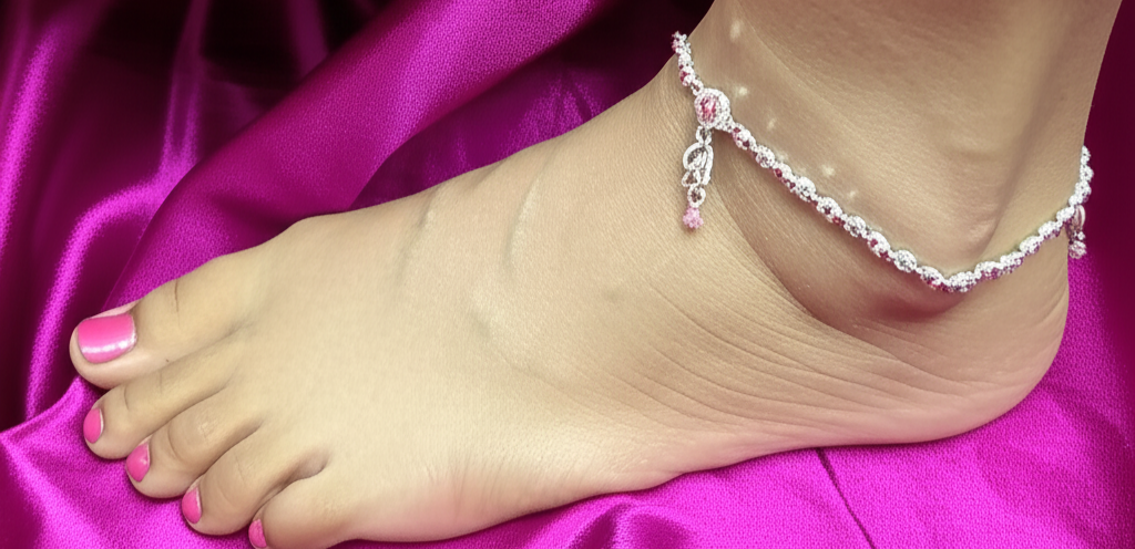 Pink Beads Payal