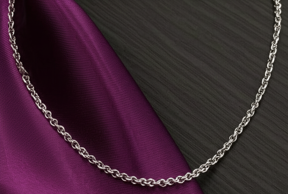Sleek Cable 925 Sterling Silver Chain