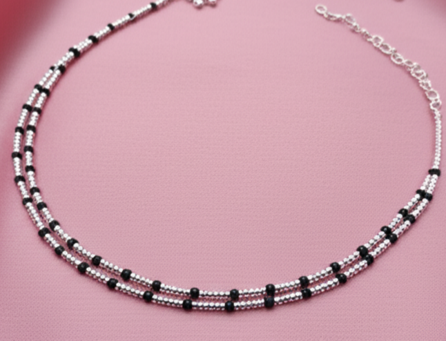 Black Bead Payal