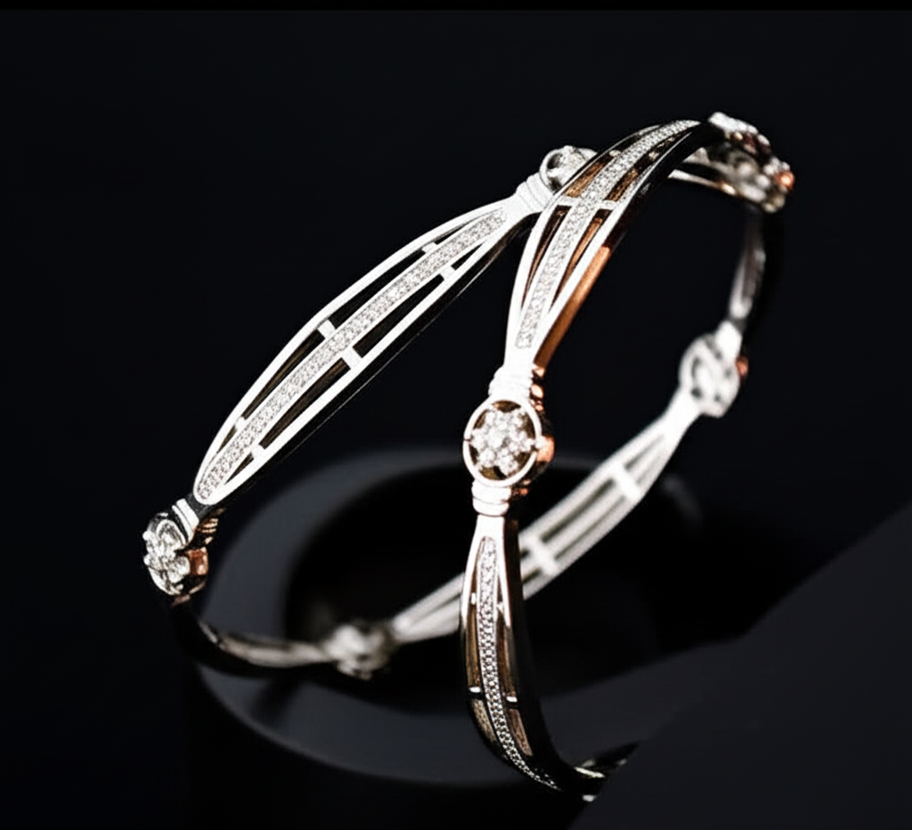 Star Stone Cubic Zirconia Bangles