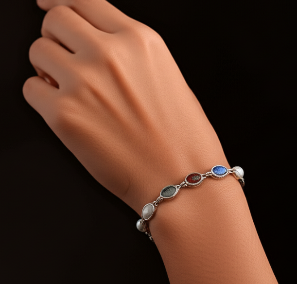 Semi Precious Stones Navrattan Bracelet