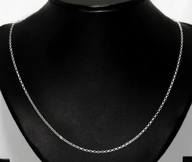 Sleek Cable 925 Sterling Silver Chain