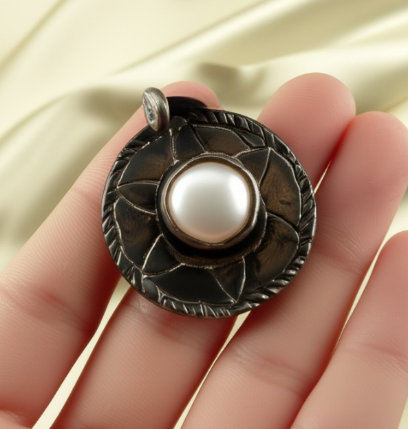 Full Moon Pearl Pendant