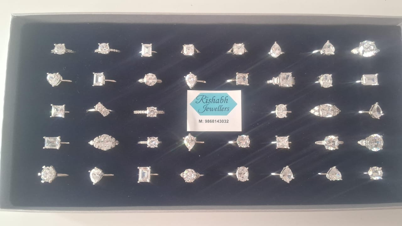 Slv Solitaire Rings