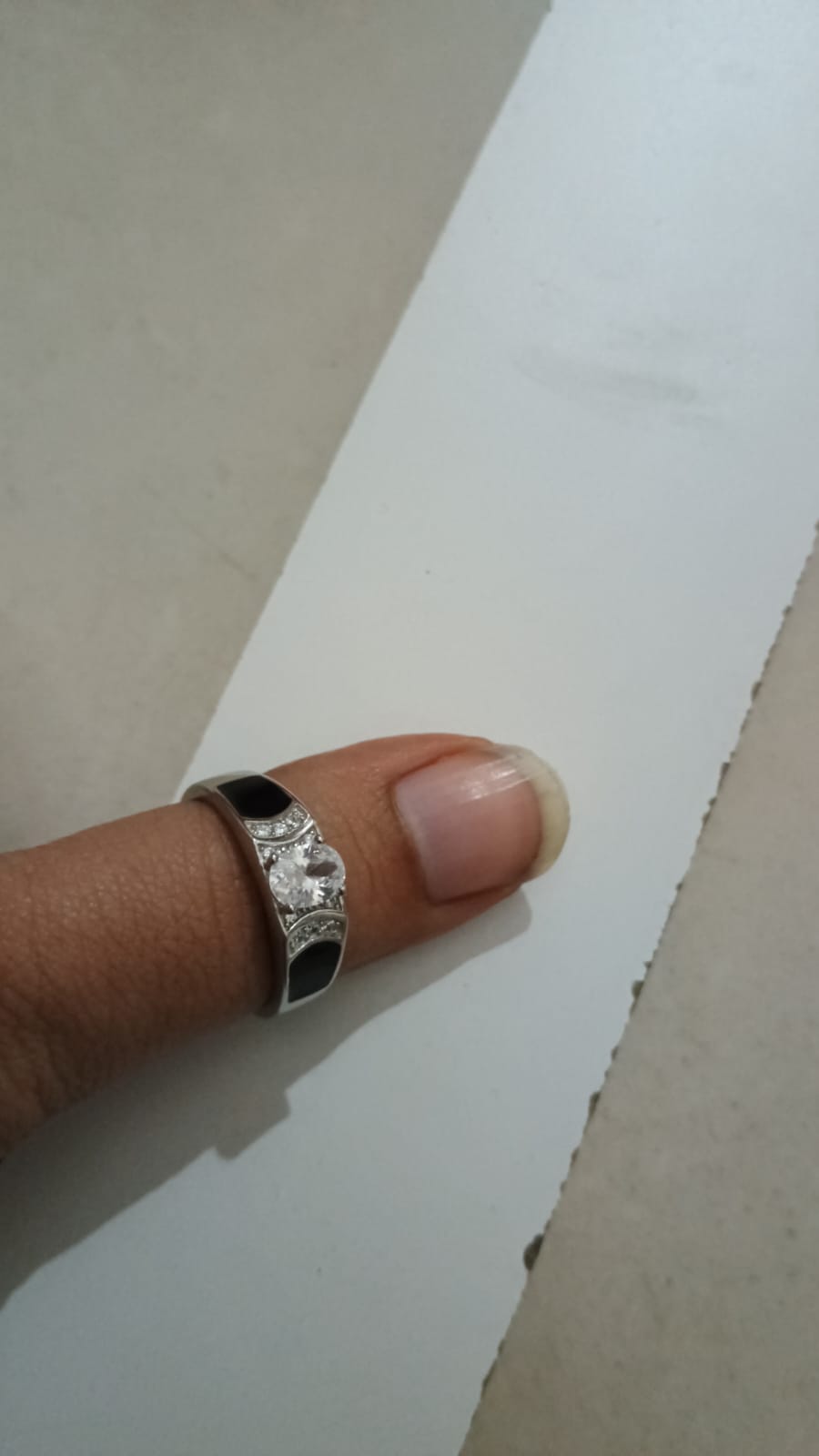 Oval Cz Gents Ring