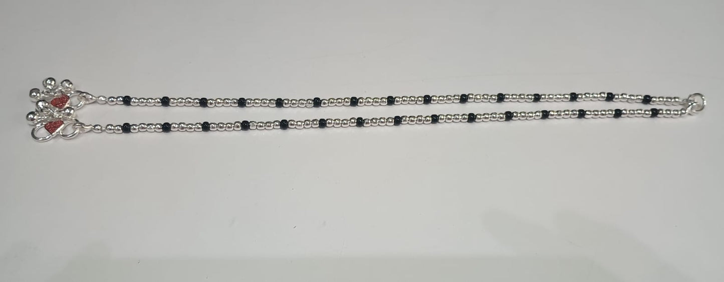 Black Bead Payal