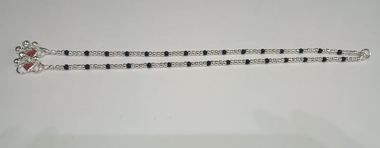 Black Bead Payal