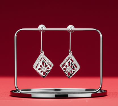 Diamond Shaped Helix Piercing Earrings