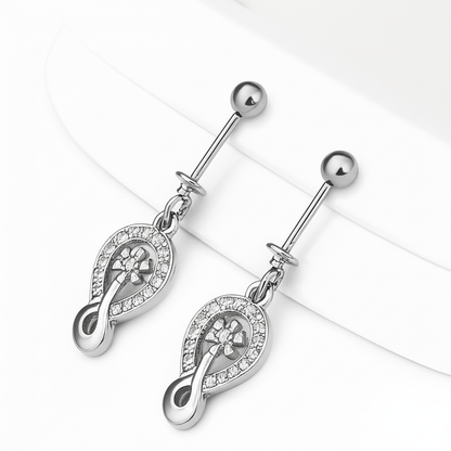 Eight-Shaped Helix Piercing Earrings