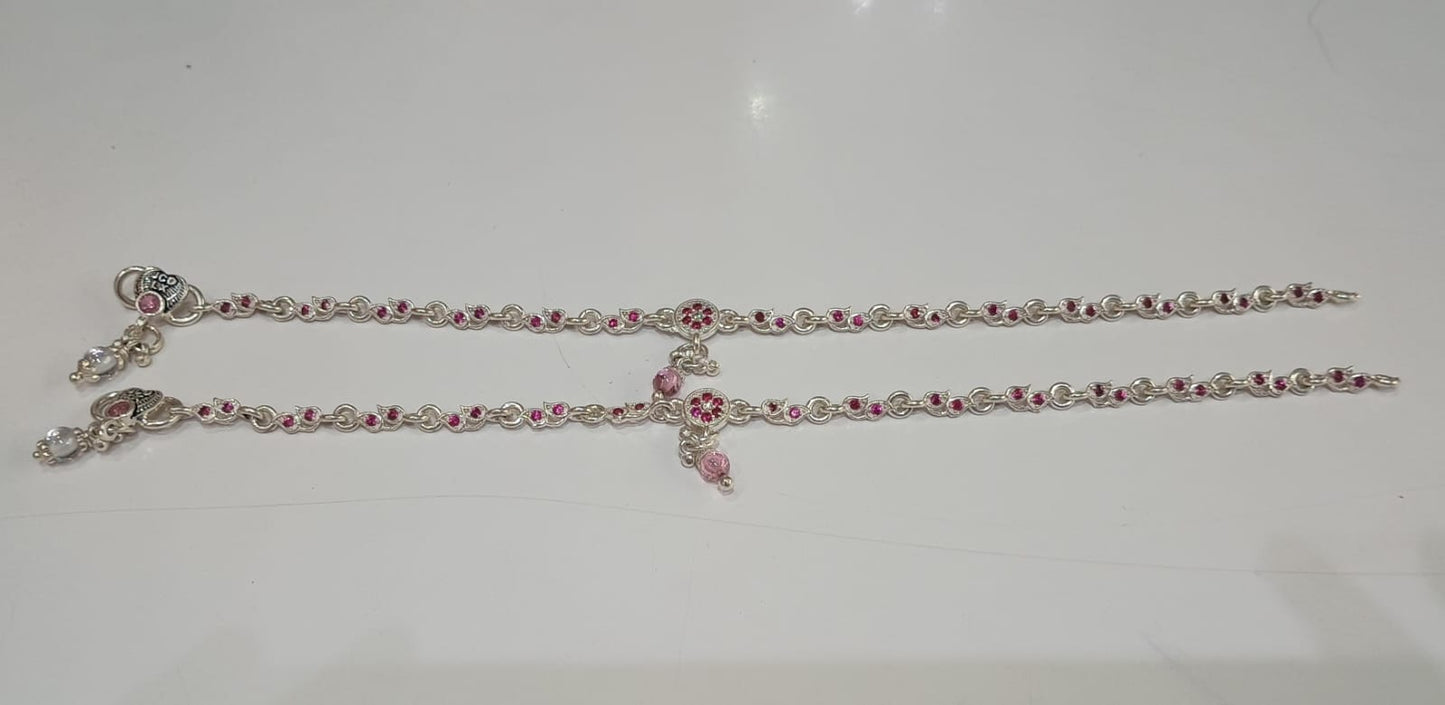 Pink Beads Payal