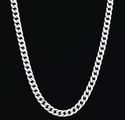Fancy Curb Silver Chain