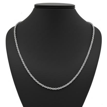 Sleek Cable 925 Sterling Silver Chain