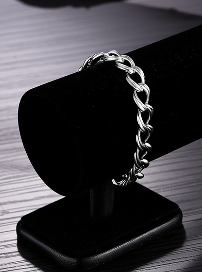 Curb Hollow Gents Bracelet