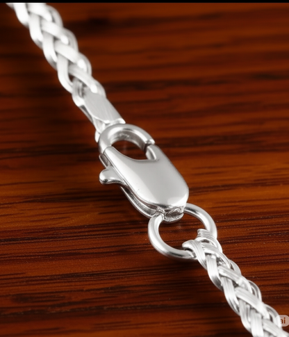 Gold Finger Silver Chain