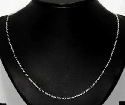 Sleek Cable 925 Sterling Silver Chain