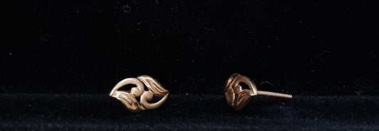 Half-Heart Shaped Earrings 22kt