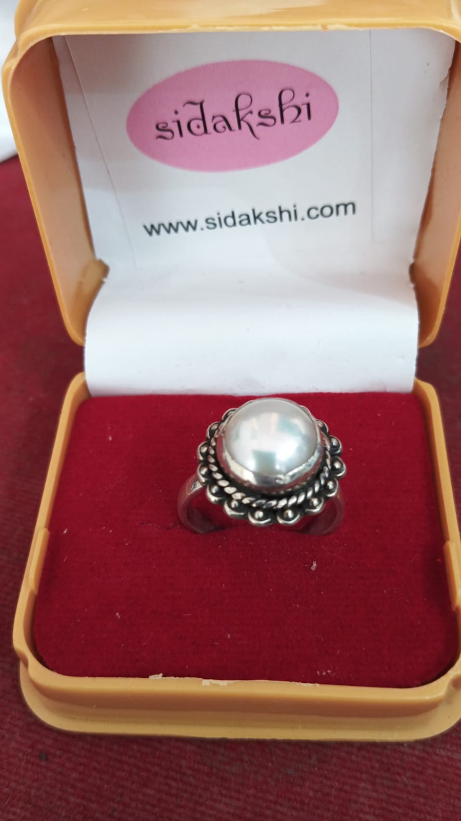 Adjustable Pearl Ring