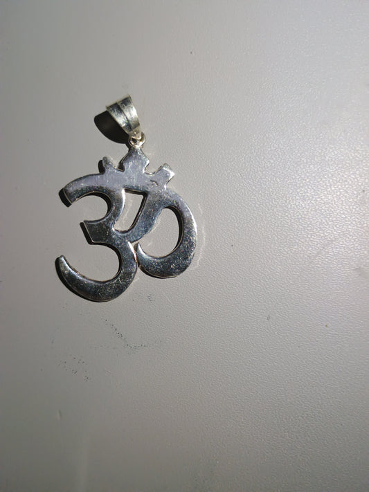 Sterling Om Pendant